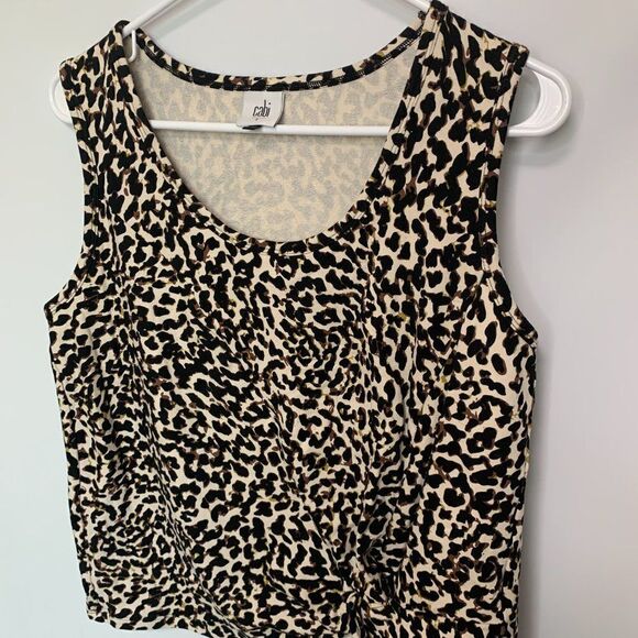CAbi Leopard Print Knotty Tank Top - Picture 4 of 9